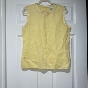 Yellow Sleeveless Top